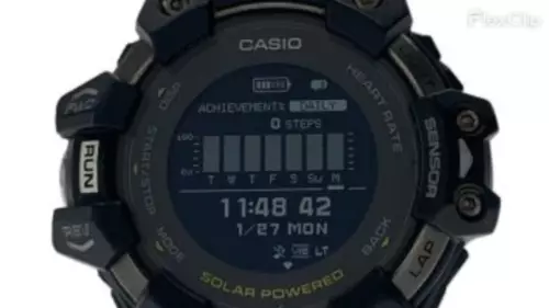 Rastreador de pasos CASIO G-SHOCK G-SQUAD GBD-H1000-1A7JR Bluetooth - Vídeo 1 de 1