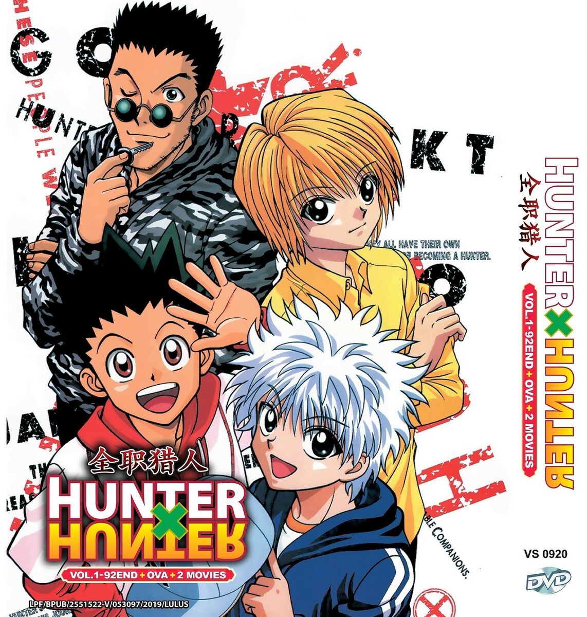 Hunter x Hunter 1999 Anime Completo 92 Eps + OVA y 2 Películas DVD Caja  Subs en Inglés