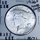 1926 S BU GEM PEACE SILVER DOLLAR UNC MS+++ U.S. MINT RARE KEY COIN 8671