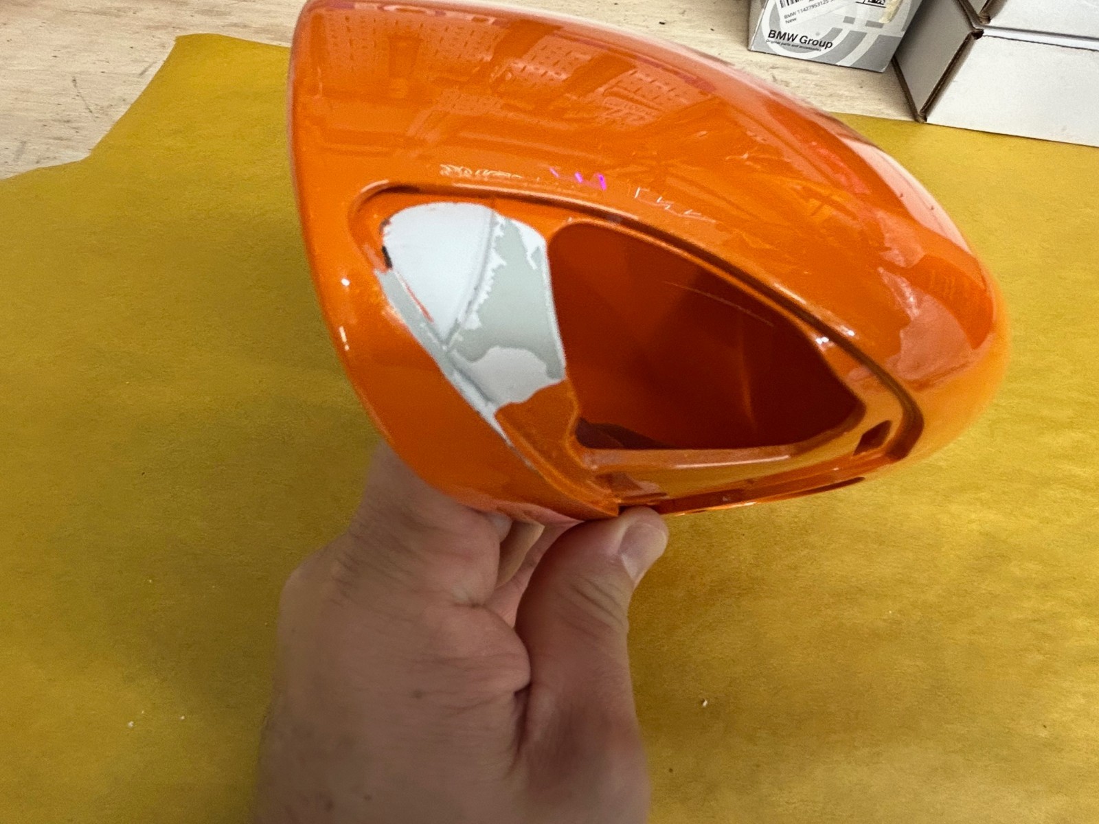 McLaren Right Side Mirror housing 11A8449CP Ventura Orange