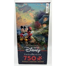 Thomas Kinkade Disney Mickey And Minnie Sweetheart Cove Puzzle 750 Pieces NEW