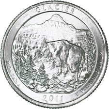 2011 P Parks Quarter ATB Glacier National Park BU CN-Clad See Pics H756