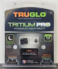 TruGlo Tritium Pro Pistol Night Sight H&K VP9 VP40 P30 P30SK P30L 45 - TG231H1W