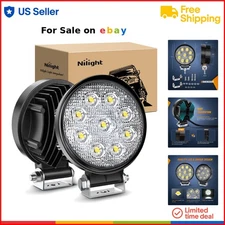 LED Light Bar 4.5 27W Waterproof Off Road Fog Spot Work Vehicle SUV Truck