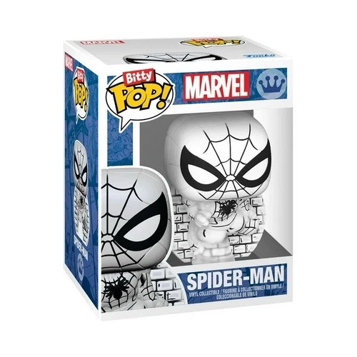 FUNKO BITTY POP Marvel BLACK & WHITE SPIDER-MAN  1/6 CHASE