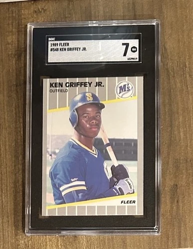 1989 Fleer Ken Griffey Jr. Seattle Mariners RC #547 PSA 7 NM