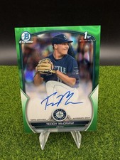 2023 Bowman Draft - Chrome Prospect Autographs Teddy McGraw #CDA-TM Green...
