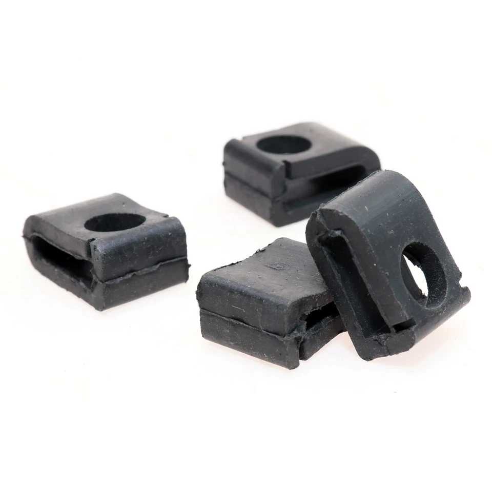 PARACHOQUES DE GOMA PARA CAPÓ TOYOTA COROLLA KE20 KE25 KE26 TE20 27 4 PIEZAS 1970-1978 Foto 3 de 4