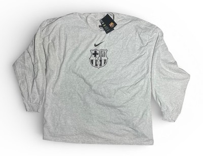BARCELONA FC T SHIRT, LONG SLEEVE, MEN'S SIZES,  NEW/TAG, great for FANS!!