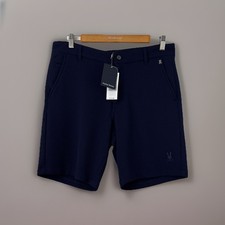 Pantalones Cortos Psycho Bunny Para Hombre Talla 32 Azul Marino Tejido Shiro Panal Golf