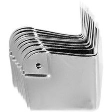 10Pcs Durable Iron Corner Protectors for Furniture Silver Vintage Box Guard