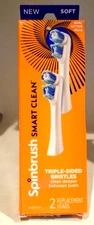 Spinbrush Smart Clean Replacement Heads 2-Pack – Soft Bristles