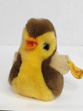 Steiff Brown/Yellow Duckling Bird Plush Toy 5567/10