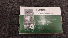 Lutron Toggler LED+ Dimmer Switch 3-Pack - White (TGCL-153P-WH-3), OBN, K5