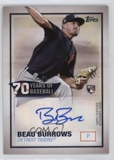 2021 Topps 70 Years of Baseball Series 2 Beau Burrows #70YA-BBU Auto 0s9d