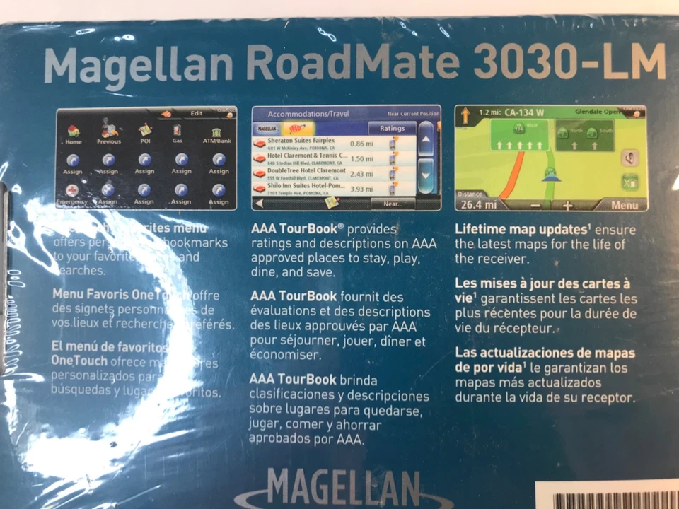 NEW Magellan RoadMate 3030-LM Automotive/Car GPS System,Portable,Mountable,FREE - Image 2 of 4