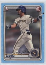 2020 Bowman Draft Sky Blue Border 32/499 Freddy Zamora #BD-46 17lu