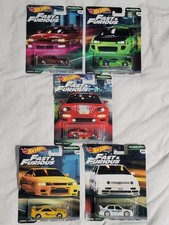 Hot Wheels Premium Fast And Furious Original Fast Complete Set In Protectors