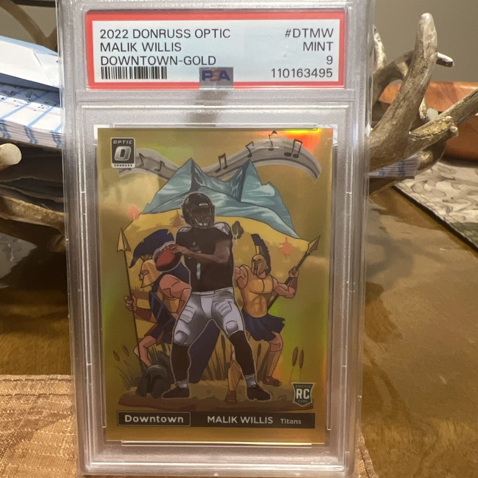 Malik Willis Panini Donruss Optic Downtown #DTMW Gold