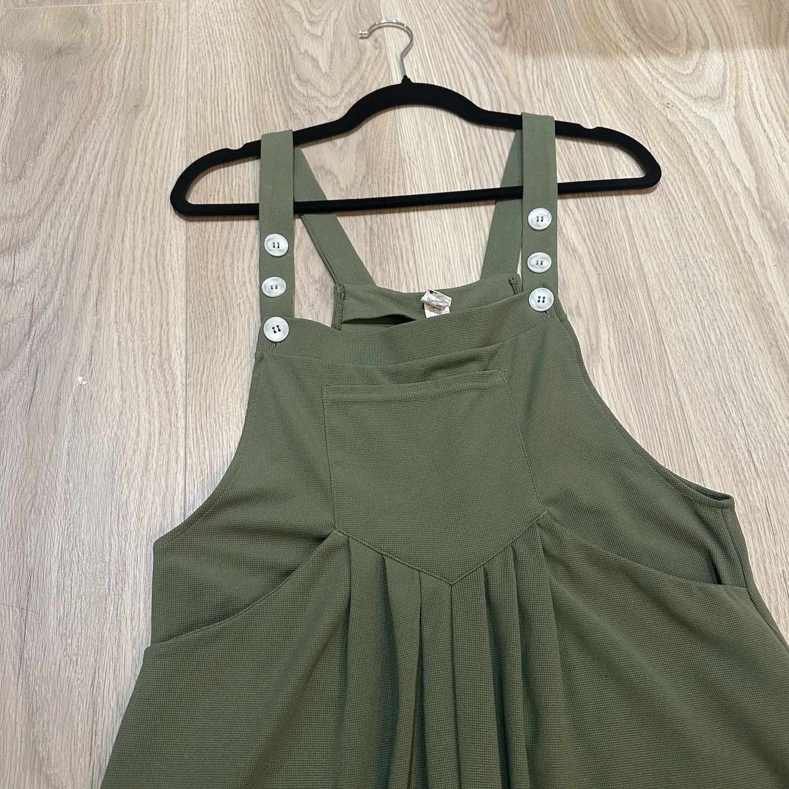 Halara Adjustable Strap Button Overalls Wide Leg … - image 5