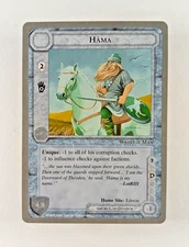Hama - Middle Earth CCG card (1998 ICE) MECCG Silver Grey Border Reprint LotR
