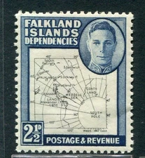 Falkland Islands Dependencies #1L13 George VI 2 1/2 P/ [Mint Hinged]