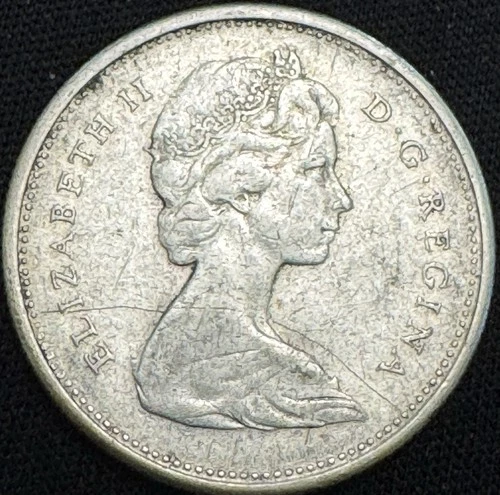 Canada - 1966 - 25 Cents - 80% Silver Canadian Coin - Queen Elizabeth II