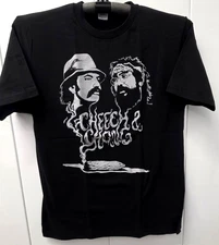 CHEECH And CHONG T-shirt Up In Smoke Marijuana Stoner Tee Shirt Adult Men's New