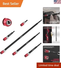 Enhanced Magnetic Screwdriver Bit Holder Set - 5 Versatile Lengths Included
