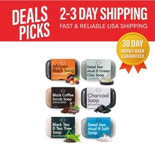 Luxury 6PC Natural Bar Soap Gift Set – Organic & Essential Oils for Spa Lovers