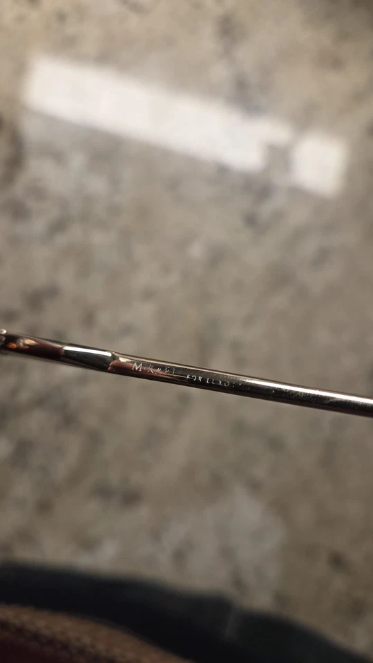 Monturas de gafas redondas doradas vintage Mika para Luxot 5522 Italia 51-18 lentes marrones Foto 3 de 4