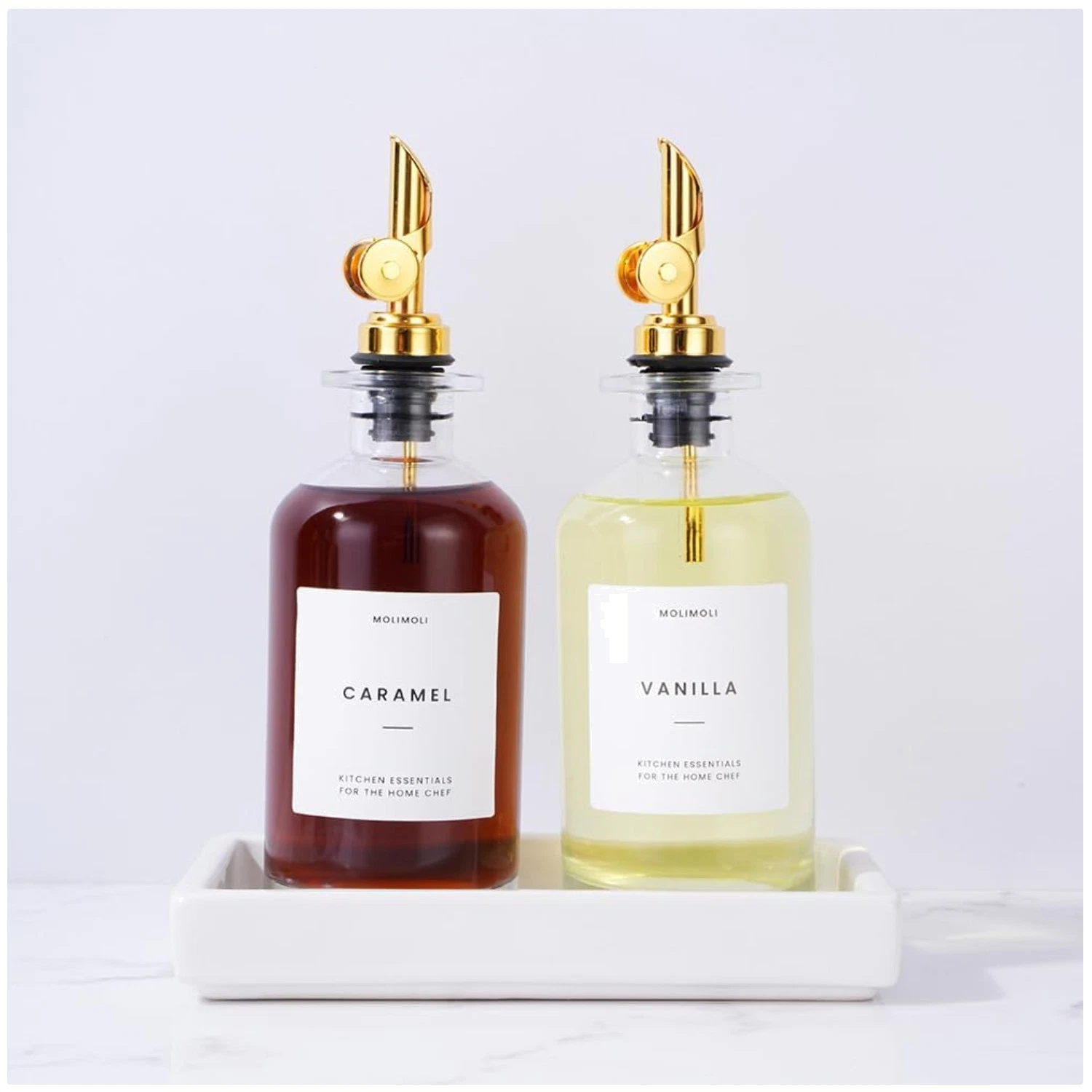 Modern Gold Glass Oil Dispenser Set
Opens in a new window or tab