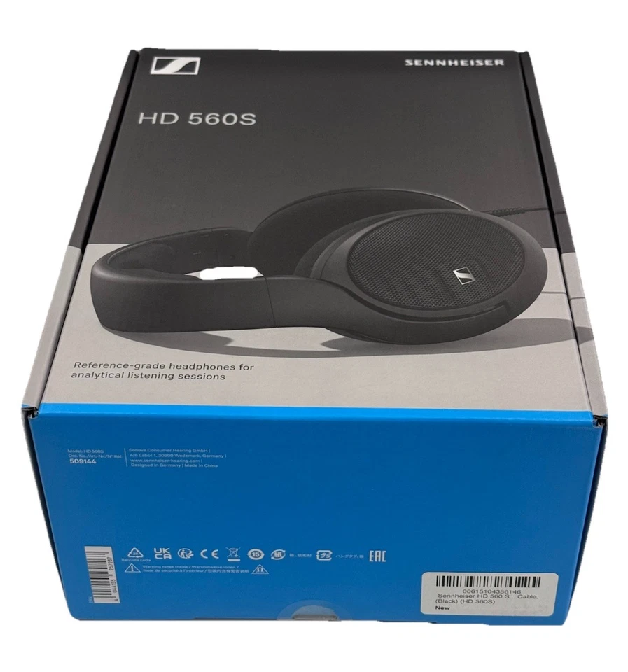 Sennheiser AURICULARES HD 560S Head-Band 3.5 MM Connector Black NIB - Image 3 of 3