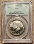 1964 Kennedy Silver Half Dollar Proof Coin, First Year Issue, OGH PCGS PR67