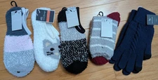 Lot of 4 West loop socks & 1 Pair Gloves NWT