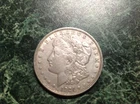 1921-D Morgan Head Silver Dollar (orange/green)