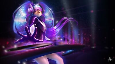 League of Legends dj sona pc gaming video game girls playmat gaming mat