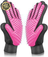 Pet Grooming Glove 261 Tips Deshedding Brush Massage Tool for Dog Cat Horse Fur