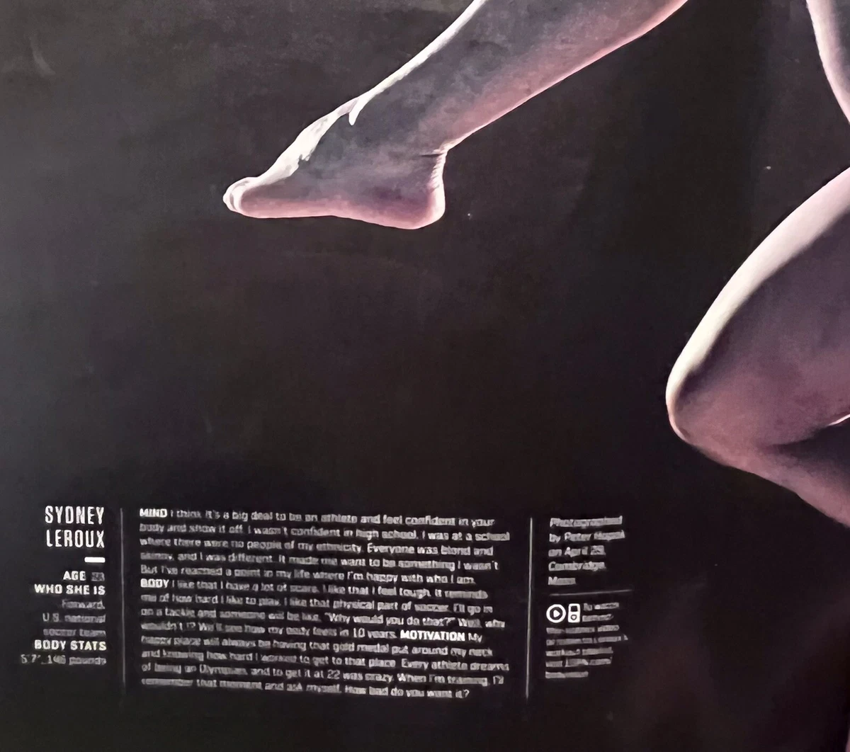 ESPN BODY ISSUE 2013 Courtney Force, Leroux, Namath, Kaepernick, Isner, Dav...