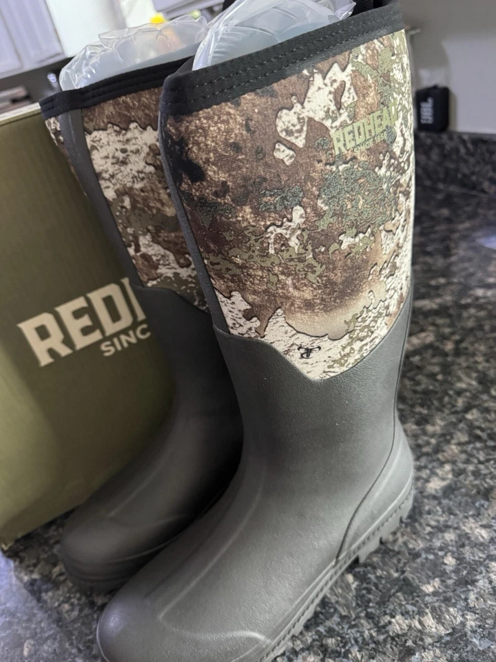 RedHead Camo Utility Waterproof Rubber Boots for Men Size 12 Strata. NWB - Image 3 of 4