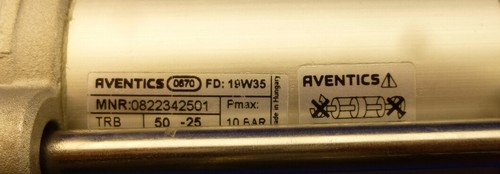 Cylindre pneumatique Aventics N° : 0822342501 / Série Trb / 50-25/10bar Neuf - Photo 2 sur 5
