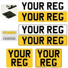 Number Plates UK Road Legal Car Van Reg Registration Replacement Plate MOT DVLA