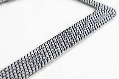 Bling License Plate Frame 2pcs White Thin Diamond Bling Glitter Rhinestone License Plate Frame – Crystal Style For Cars Aluminum License Plate Frame - Foto 9