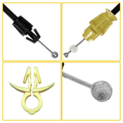 AUXITO Front Door Latch Cable Kit For 2007-2013 Chevy Silverado GMC Sierra - 2 Pieces