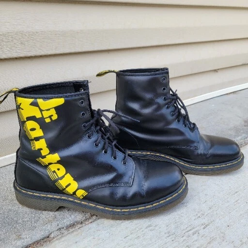 Yellow doc store martens mens