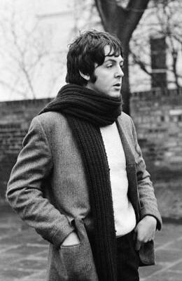 Paul McCartney seen here outside his home in St John's Wood D- 1967 Old Photo