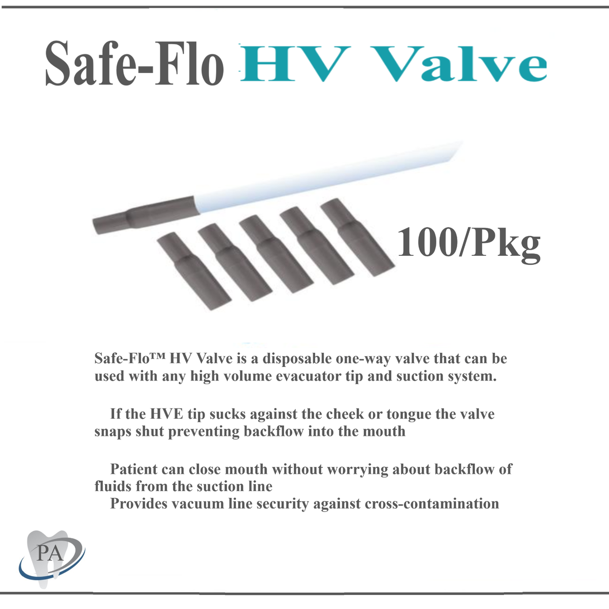 Crosstex M1010SUSE SAFE-FLO Universal One-Way Valve For Saliva - Foto 8
