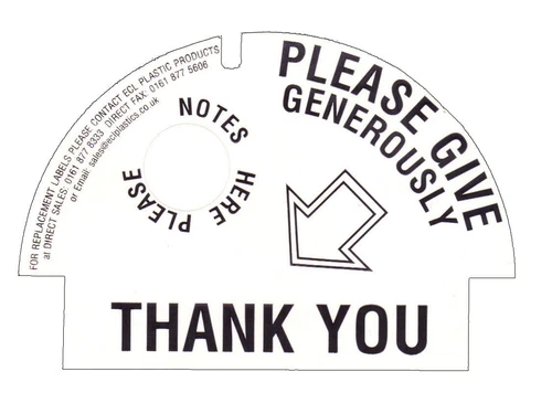 10 Security Seals / Labels for Charity Money Collection Boxes - Brand New