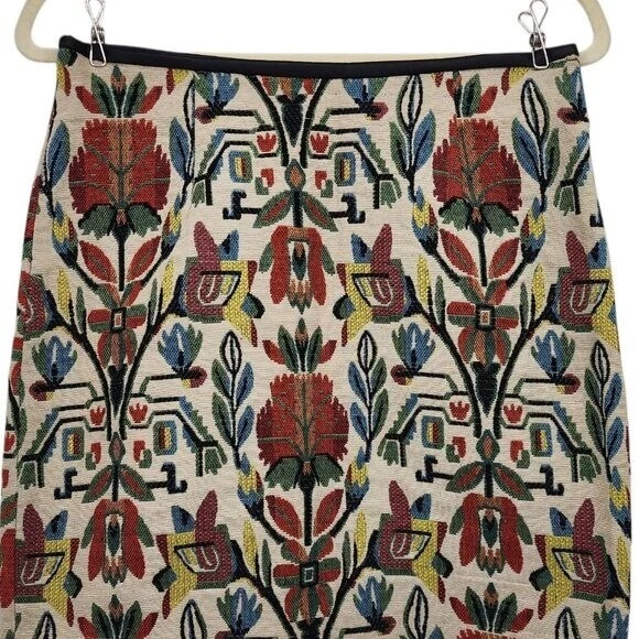 NUEVO Angie Mujer Falda Mediana Tapiz Mini Boho Floral Multicolor Falda Hippie Foto 2 de 4