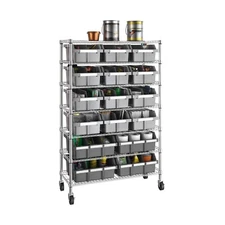 Seville Classics 7-Tier Commercial Grade NSF 16 Bin Rack System